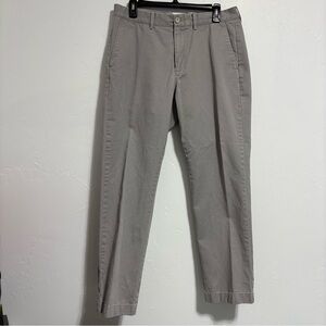 J. Crew Factory Gray 33X30 Men's Casual Chino Pant 100% Cotton Preppy